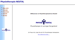 Desktop Screenshot of physio-neutal.at